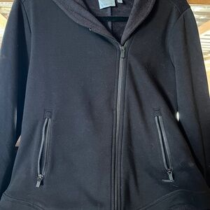 Athleta Black Utility Jacket with Hood